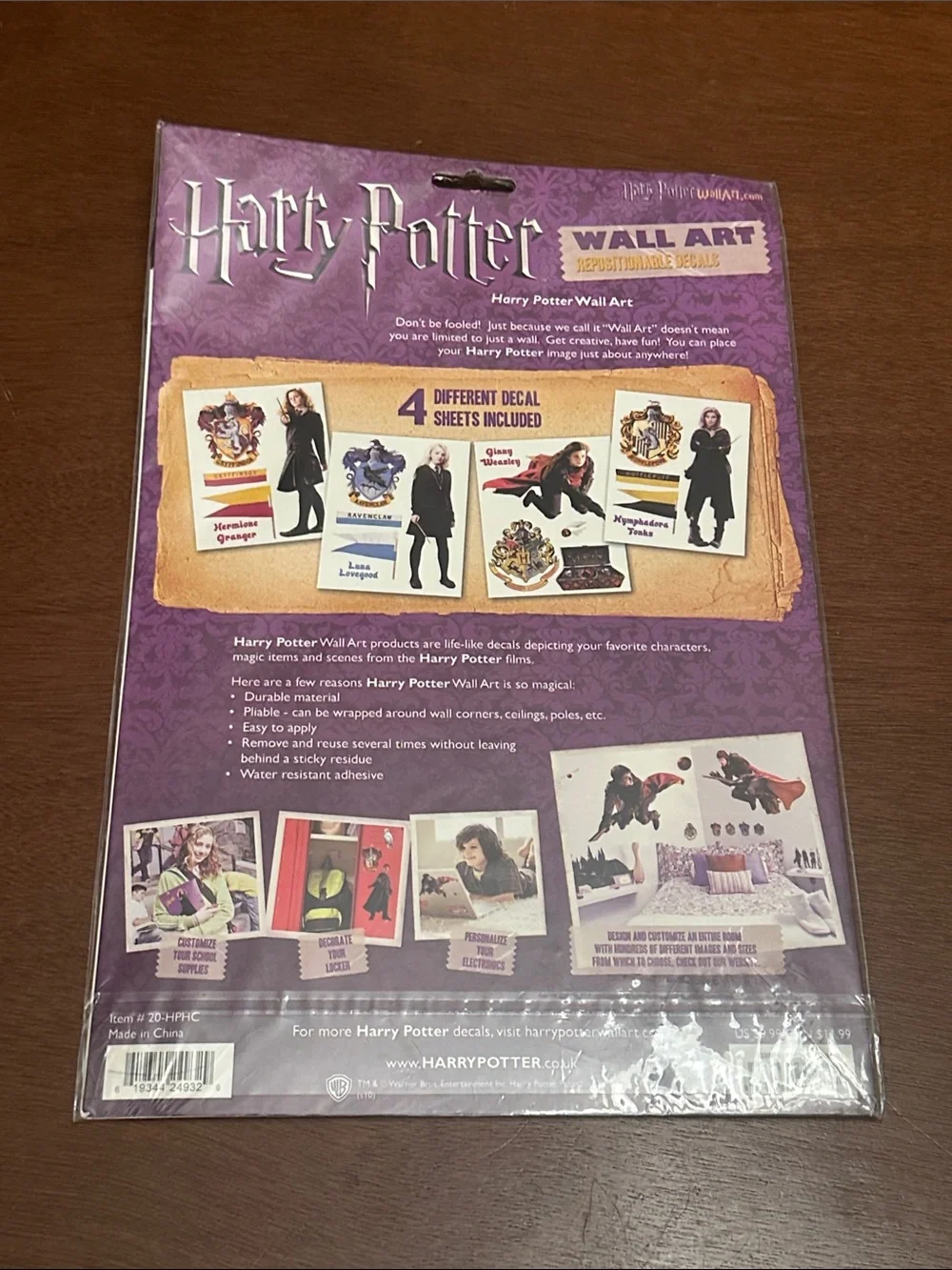 Harry Potter Wall Aer Repositionable Decals Dark Arts Heroine Classic